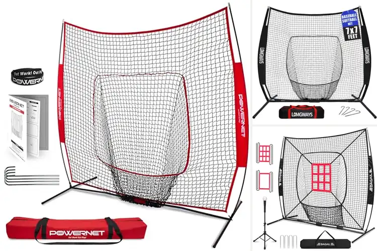 Detailed view of Best Baseball Softball Practice Nets