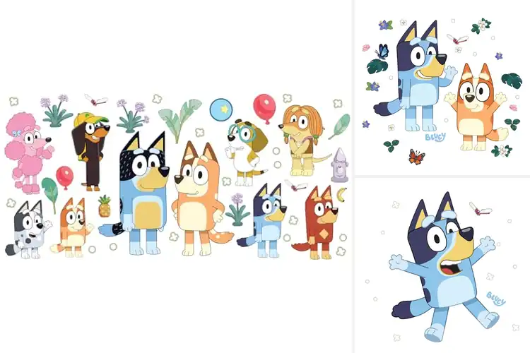 Detailed view of Best Bluey Wall Decals