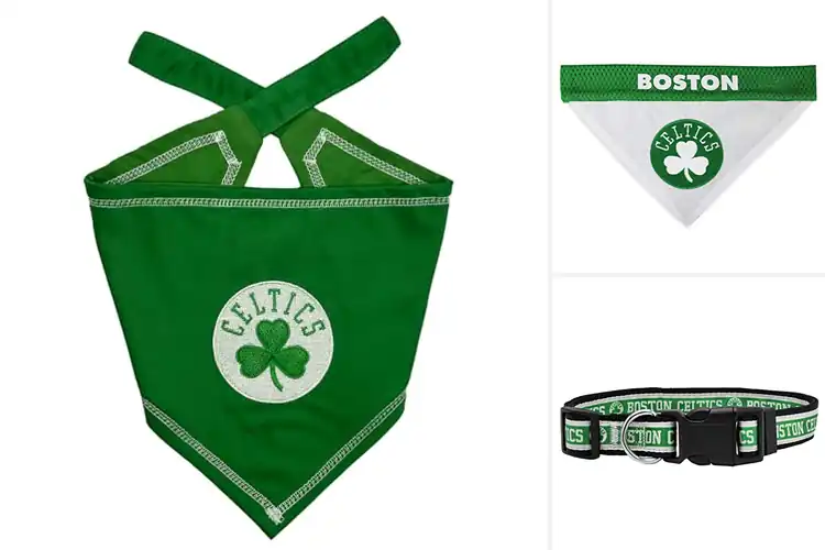 Detailed view of Best Boston Celtics Dog Accessories