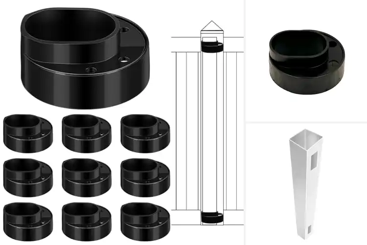 Detailed view of Best Durable Vinyl Fence Posts