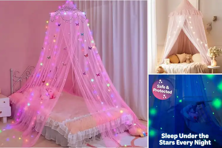 Detailed view of Best Gift Princess Bed Canopy