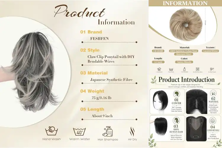 Detailed view of Best Lightweight Hairpieces for Effortless Style