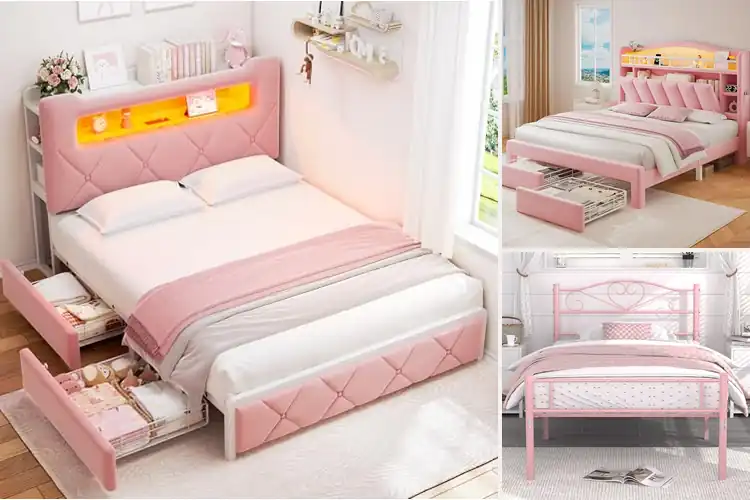 Detailed view of Best Pink Beds for a Cozy, Stylish Bedroom Upgrade
