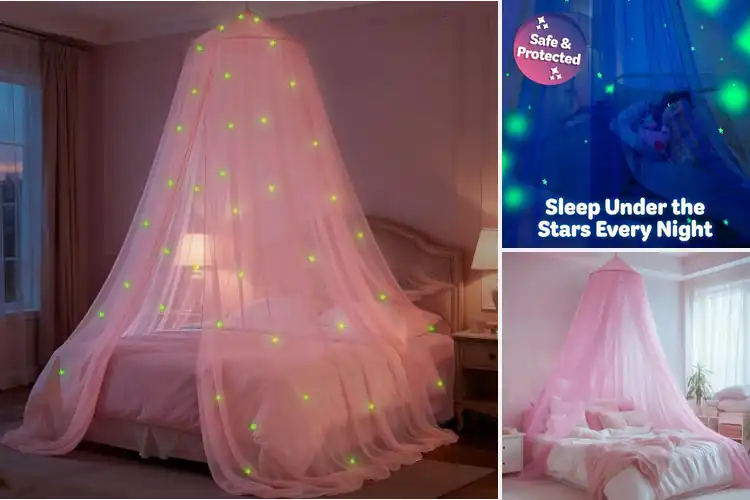 Detailed view of Best Princess Canopy Bedding