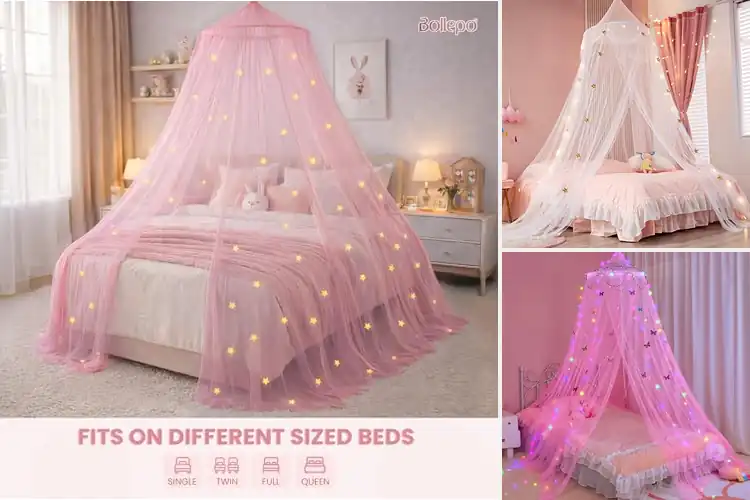 Detailed view of Best Princess Decor Canopies: Create a Magical, Cozy Retreat