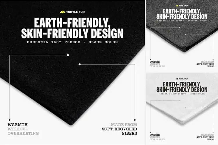 Detailed view of Best Recycled Fabric Neck Warmers