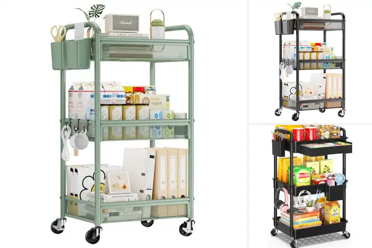 Detailed view of Best Storage Carts With Wheels
