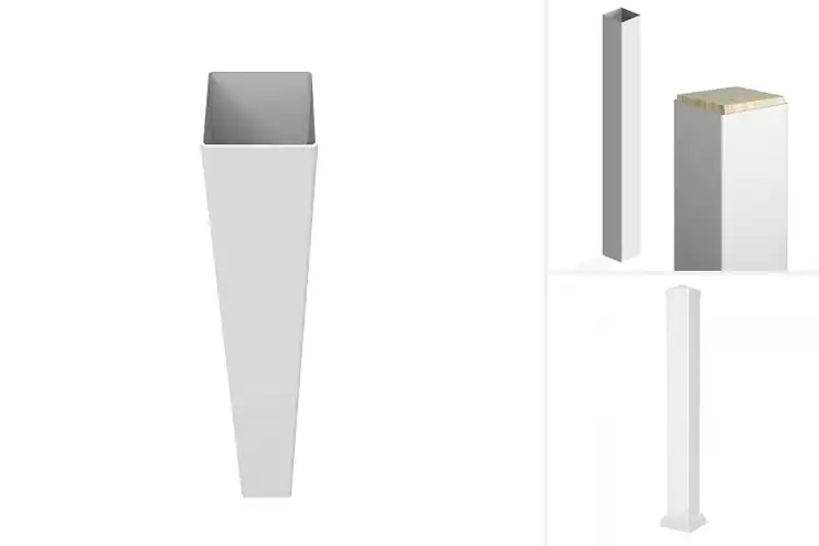 Detailed view of Best Vinyl Fence Post