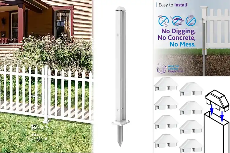 Detailed view of Best Vinyl Picket Fence Posts