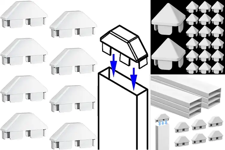 Detailed view of Best White PVC Picket Fence Posts