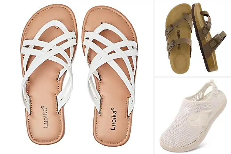 Detailed view of Best Wide Width Sandals